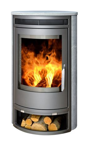 Печь-камин ABX Arktis 8, серая сталь тальк с верхней плитой в Сыктывкаре